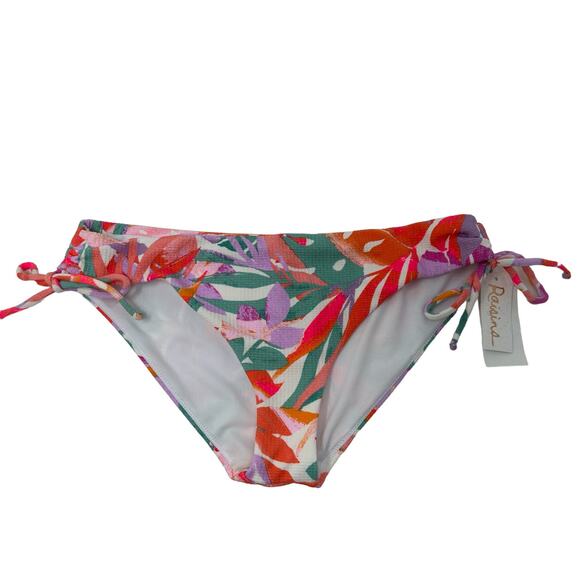 Raisins Luna Pant White Floral Print Bikini Bottoms - Size Large NWT - Picture 2 of 8